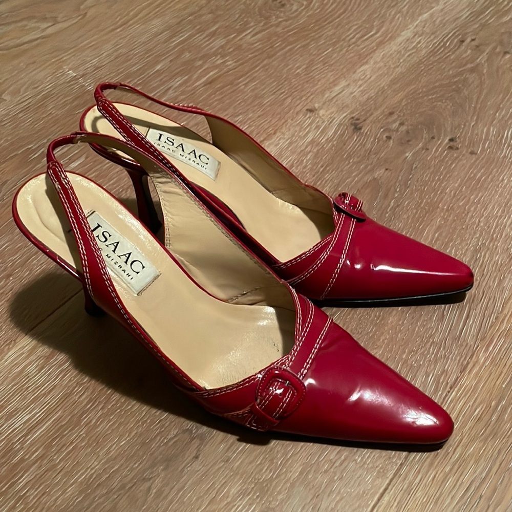 Gorgeous vintage Isaac Mizrahi patent leather